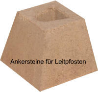 Ankersteine für Leitpfosten